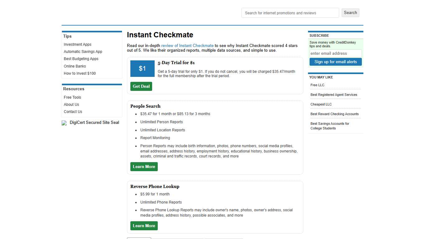 Instant Checkmate: Top 3 Promo Codes for January 2026